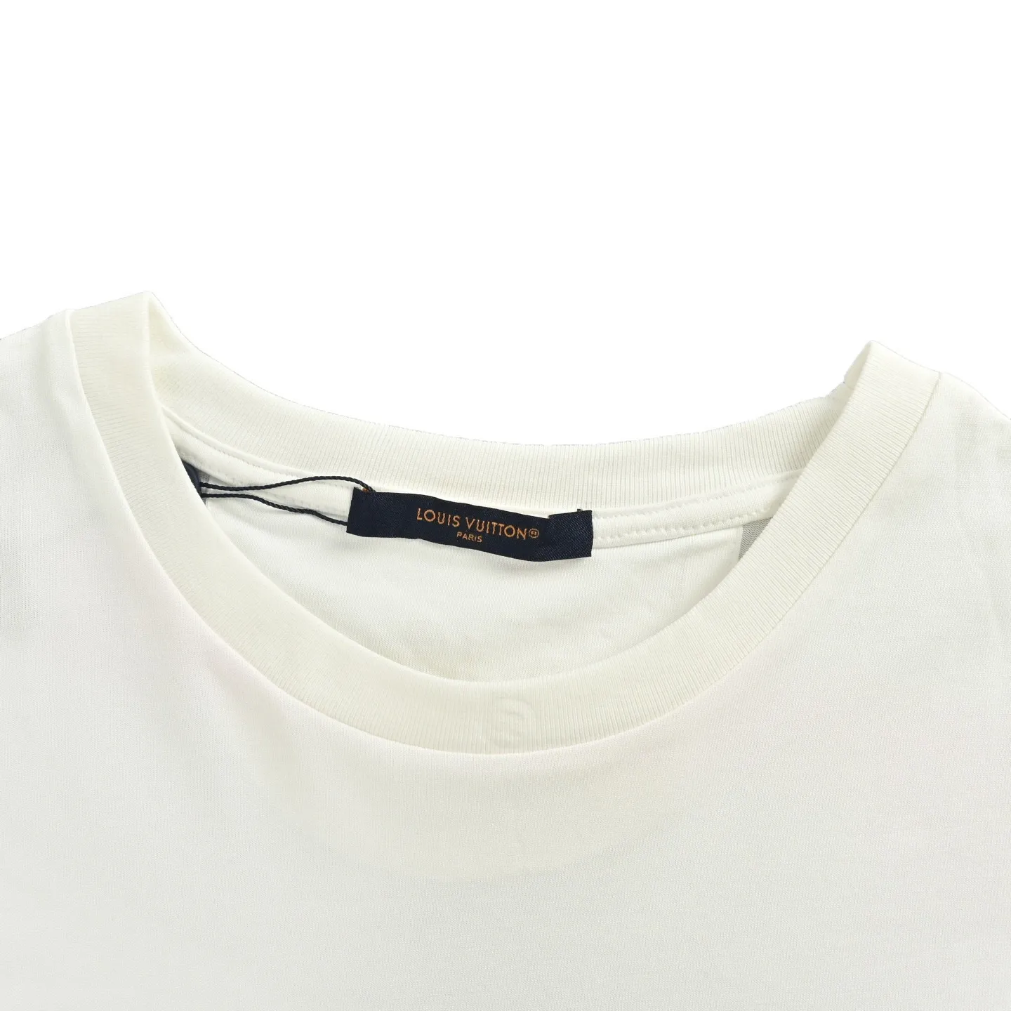 Louis Vuitton/Louis Vuitton 25ss double dog logo printed short sleeves